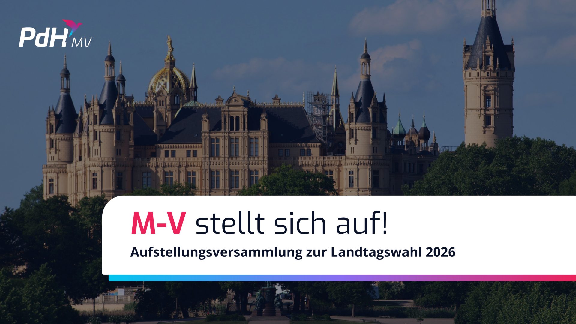 Der Landtag in Schwerin - bald eine Heimat für die PdH?