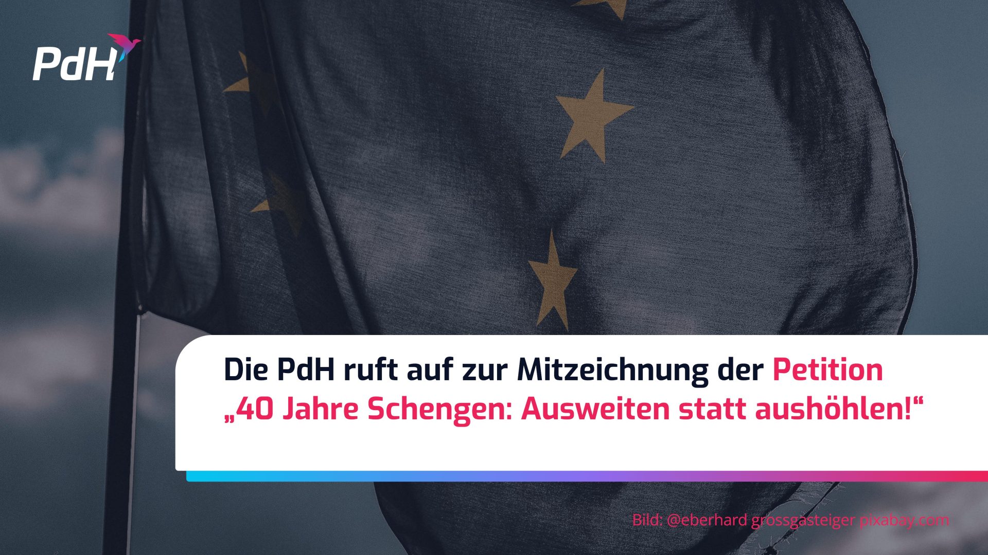 Die Partei der Humanisten ruft auf zur Mitzeichnung der Petition „40 Jahre Schengen: Ausweiten statt aushöhlen!“
