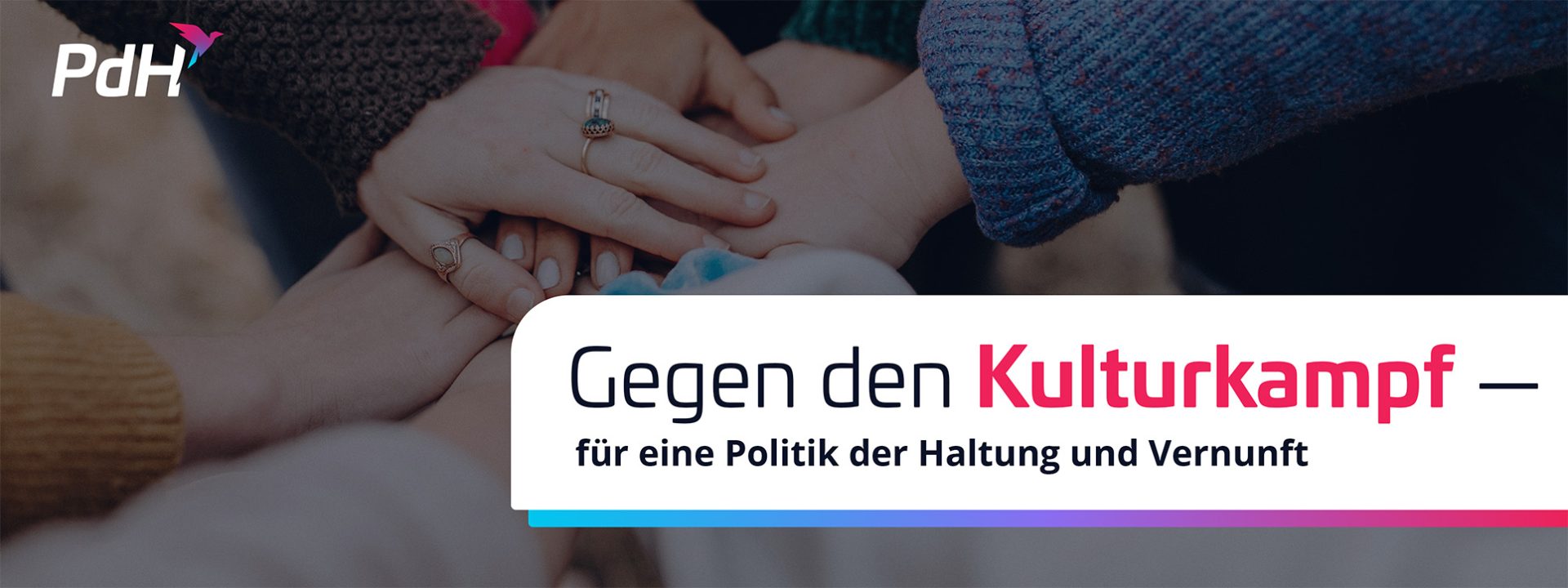 Gegen den Kulturkampf – für eine Politik der Haltung und Vernunft